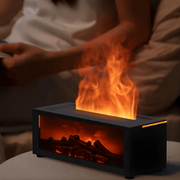 Cozy Desktop Fireplace with Amber Glow