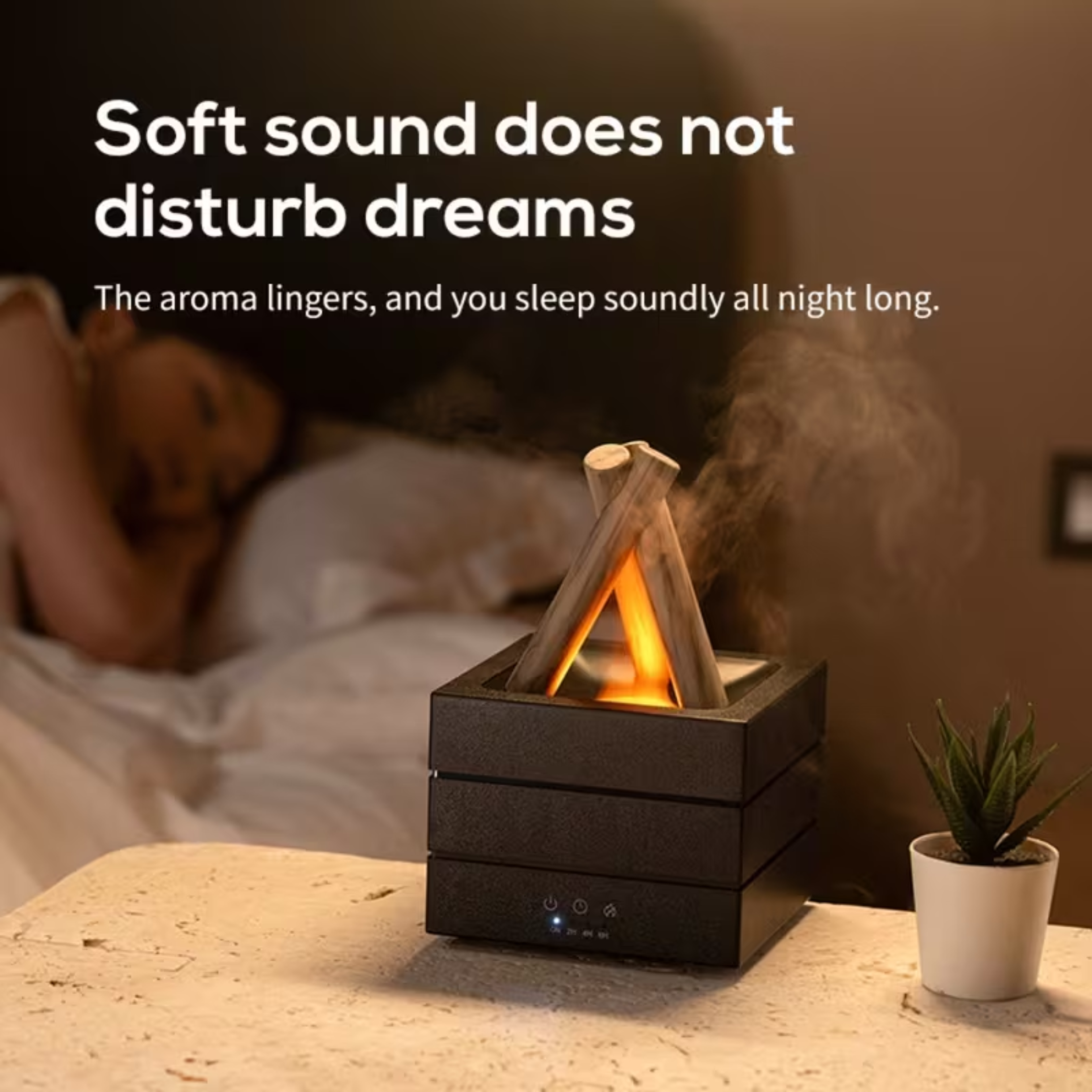 Flame Aroma Humidifier Fireplace
