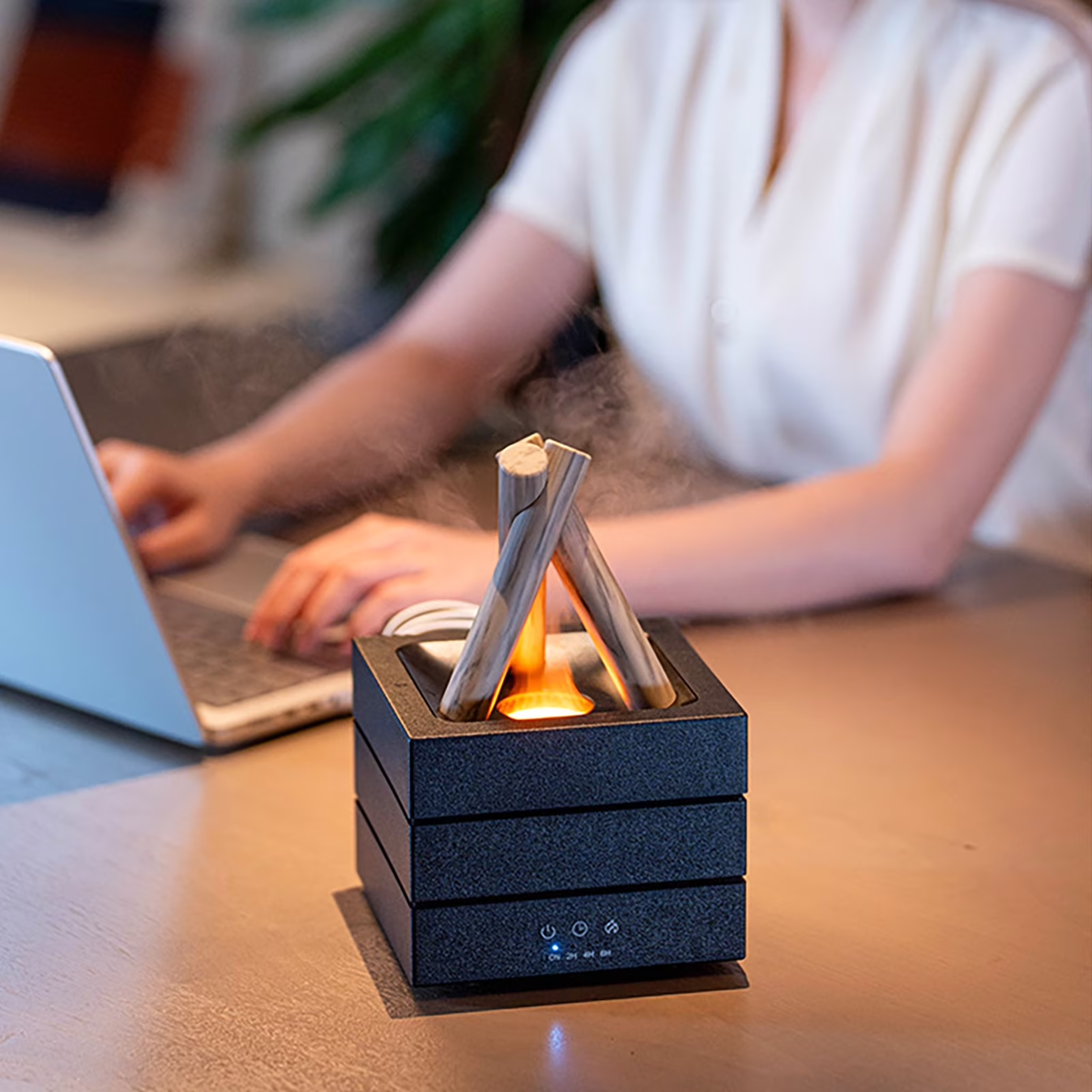Flame Aroma Humidifier Fireplace